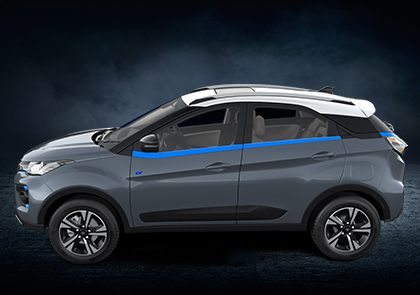 Tata Tiago EV in daytona grey