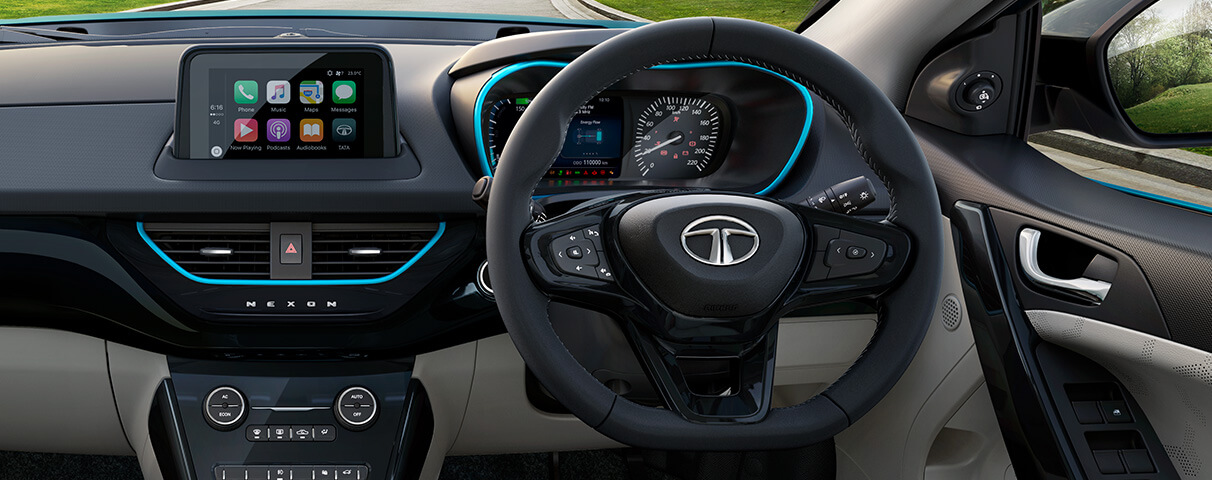 Nexon EV Leather Steering with Controls Nexon EV Leather Steering with Controls