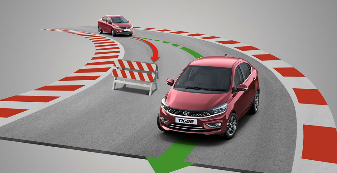 Tata Tigor ABS,EBD & Corner Control